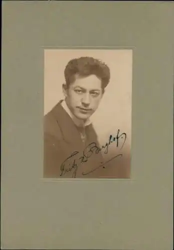 Foto Schauspieler Fritz Berghof, Portrait, Autogramm