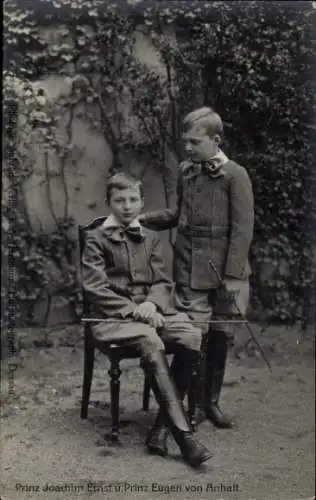 Ak Prinz Joachim Ernst von Anhalt, Prinz Eugen, Kinderportrait