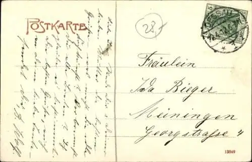 Ak Prinz Eduard von Anhalt, Portrait im Profil, Uniform, Orden