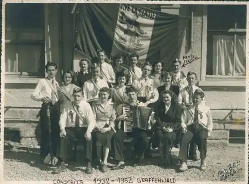 Studentika Foto Graffenwald Wittelsheim Elsass Haut Rhin, Vive la Classe 1932