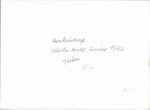 Foto Cassino Lazio, Filmszene, Evakuierung, Kloster Monte Cassino 1944