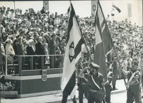 Foto Jerusalem Israel, Unabhängigkeitsparade, Ben Gurion, Ben Zevi, Zvi Tzur