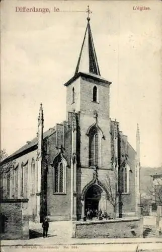 Ak Differdange Differdange Luxemburg, Kirche