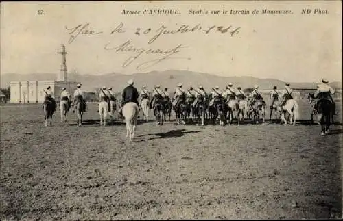 Ak Armée d'Afrique, Spahis sur le terrain de Manoeuvre, Maghreb