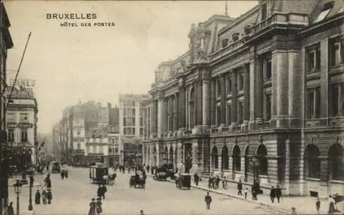 Ak Brüssel Brüssel, Hotel des Postes