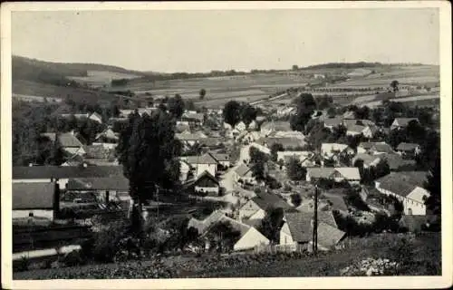 Ak Ludmírov Region Olmütz, Blick auf den Ort