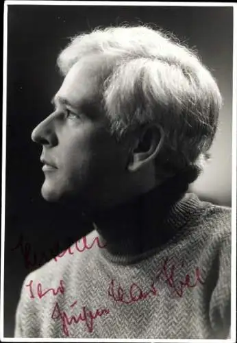 Ak Schauspieler Jürgen Hartbier, Portrait, Autogramm