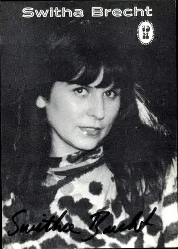 Ak Schauspielerin Switha Brecht, Portrait, Autogramm