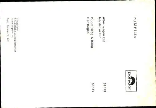 Ak Schauspielerin und Sängerin Pompilia, Portrait, Autogramm