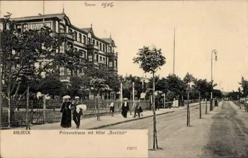 Ak Ostseebad Ahlbeck Heringsdorf auf Usedom, Prinzenstraße, Hotel Seeblick