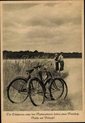 Ak Radwanderer, Radfahrer, Reklame, Brennabor Fahrräder