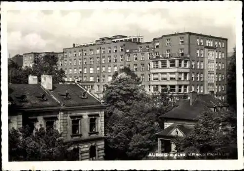 Ak Ústí nad Labem Aussig an der Elbe, Krankenhaus