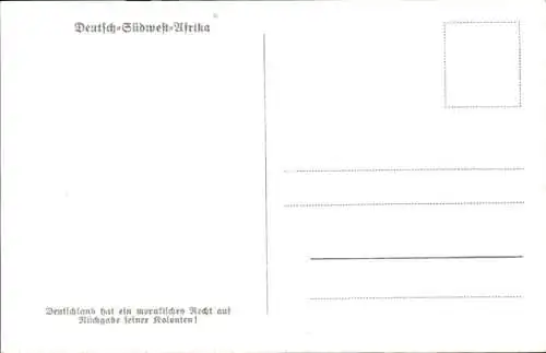 Ak Naimibia Deutsch-Südwest-Afrika, Tabak-Versuchsanstalt
