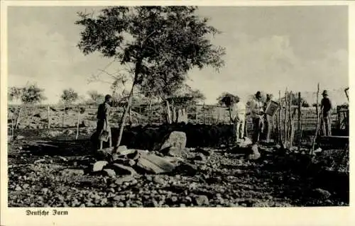 Ak Namibia Deutsch-Südwest-Afrika, Deutsche Farm