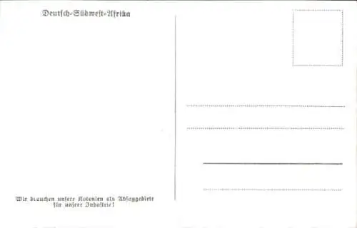 Ak Namibia Deutsch-Südwest-Afrika, Deutsche Farm