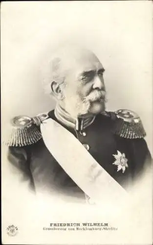 Ak Friedrich Wilhelm, Großherzog von Mecklenburg-Strelitz