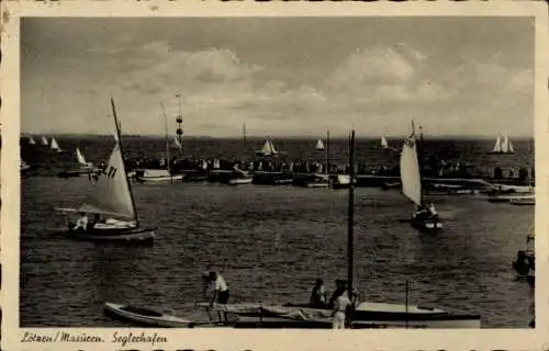 Ak Giżycko Lötzen Lözen Masuren Ostpreußen, Seglerhafen