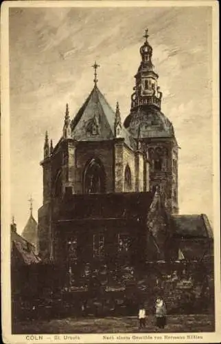 Künstler Ak Köln am Rhein, St. Ursula, nach einem Gemälde von Hermann Killian