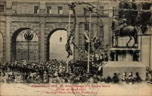 Ak London City England, Krönung von König George V und Königin Mary, 22. Juni 1911