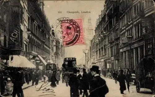 Ak London City England, Cheapside