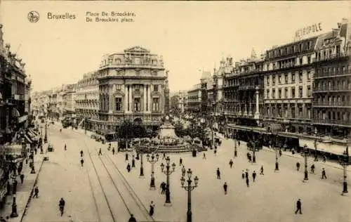 Ak Brüssel Brüssel, Place de Brouckère