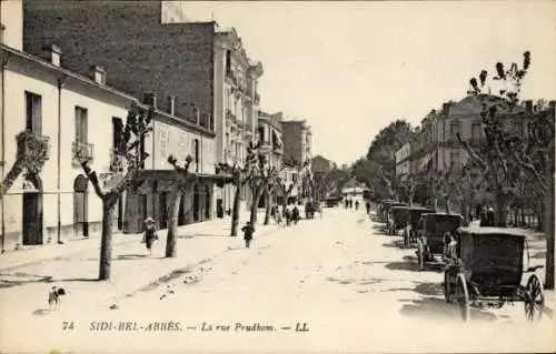 Ak Sidi Bel Abbes Algerien, Prudhom Straße