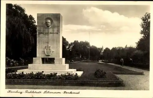 Ak Hamburg Wandsbek Rahlstedt, Liliencron-Denkmal