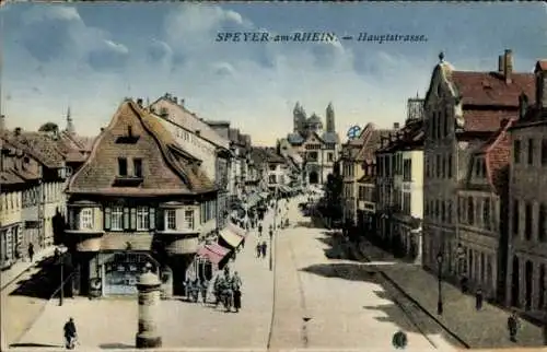 Ak Speyer am Rhein, Hauptstraße