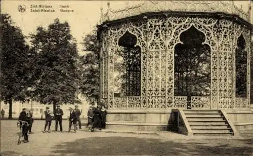 Ak St. Nicolas Sint Niklaas Waas Waes Ostflandern Belgien, Kiosk