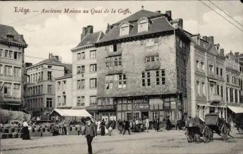 Ak Lüttich Wallonien, Ancienne Maison au Quai de la Goffe