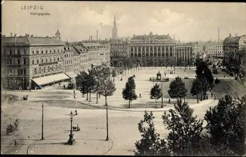 Ak Leipzig in Sachsen, Königsplatz