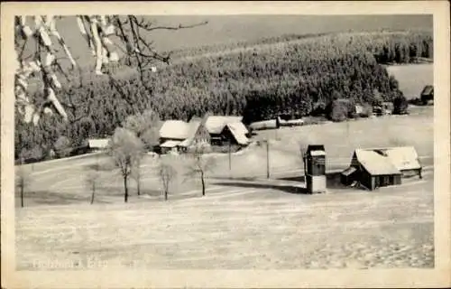 Ak Holzhau Rechenberg Bienenmühle Erzgebirge, Winteransicht