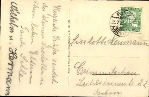 Ak Seebad Binz auf Rügen, Landungsbrücke, Dampfer