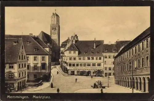 Ak Memmingen in Schwaben, Marktplatz