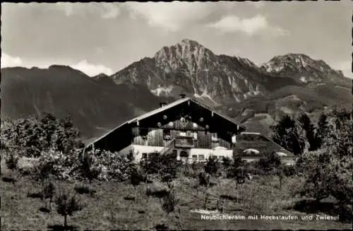 Ak Piding im Berchtesgadener Land Oberbayern, Neubichleralm, Hochstaufen, Zwiesel