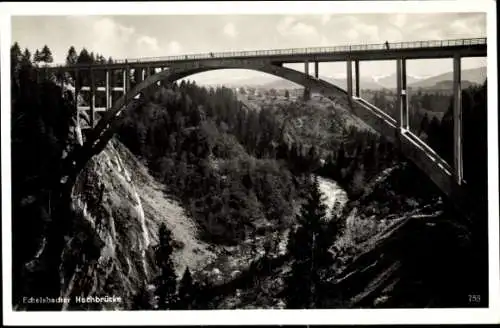 Ak Rottenbuch in Oberbayern, Echelsbacher Hochbrücke