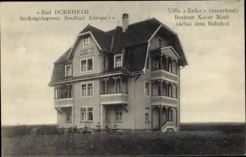 Ak Bad Dürrheim im Schwarzwald, Villa Erika