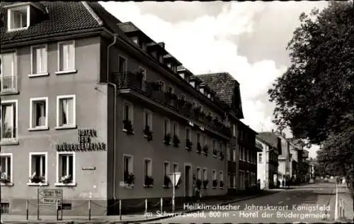 Ak Königsfeld im Schwarzwald Baden, Hotel der Brüdergemeine