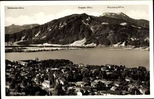 Ak Tegernsee in Oberbayern, Panorama, Schildenstein, Hirschburg, Ringspitz