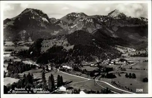 Ak Stauden Fischbachau Oberbayern, Hammer, Breitenstein, Wendelstein