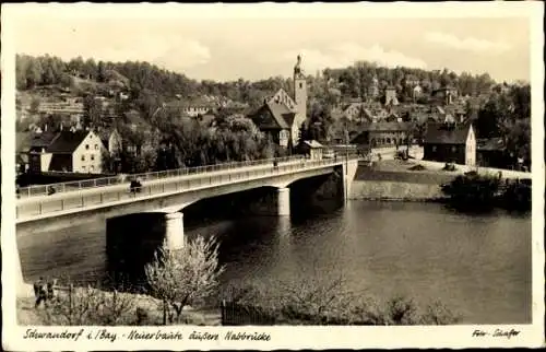 Ak Schwandorf im Oberpfälzer Wald Bayern, Neue äußere Nabbrücke