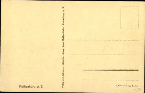 Ak Rothenburg ob der Tauber Mittelfranken, Topplerschlösschen