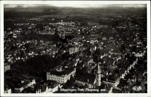 Ak Göppingen in Württemberg, Flugzeugaufnahme