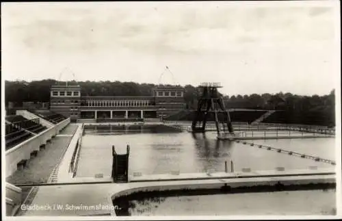 Ak Gladbeck im Ruhrgebiet, Schwimmstadion