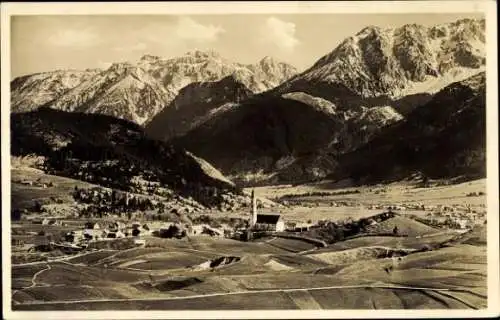 Ak Pfronten im Allgäu, Panorama, Schlicke, Köllespitze, Rossberg