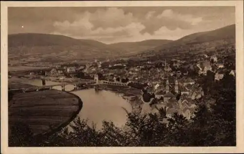 Ak Miltenberg am Main Unterfranken, Blick vom Schlossberg, Panorama