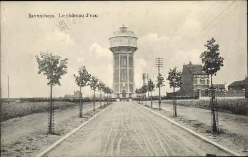 Ak Saventhem Zaventem Flandern Flämisch Brabant, Wasserturm