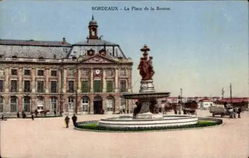 Ak Bordeaux Gironde, Place de la Bourse