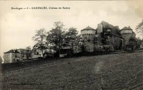 Ak Cazoulés Dordogne, Schloss Saulou