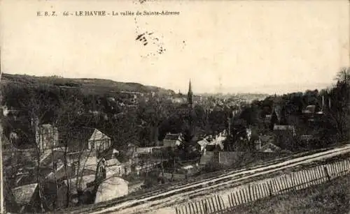 Ak Le Havre Seine Maritime, Vallee de Sainte-Adresse